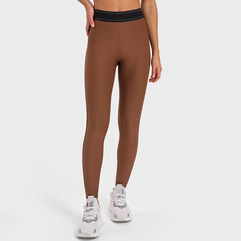 High waisted Hip lifting Sports Pants Women Elastic Fitness Leggings Gym Compression Leggings Quick drying